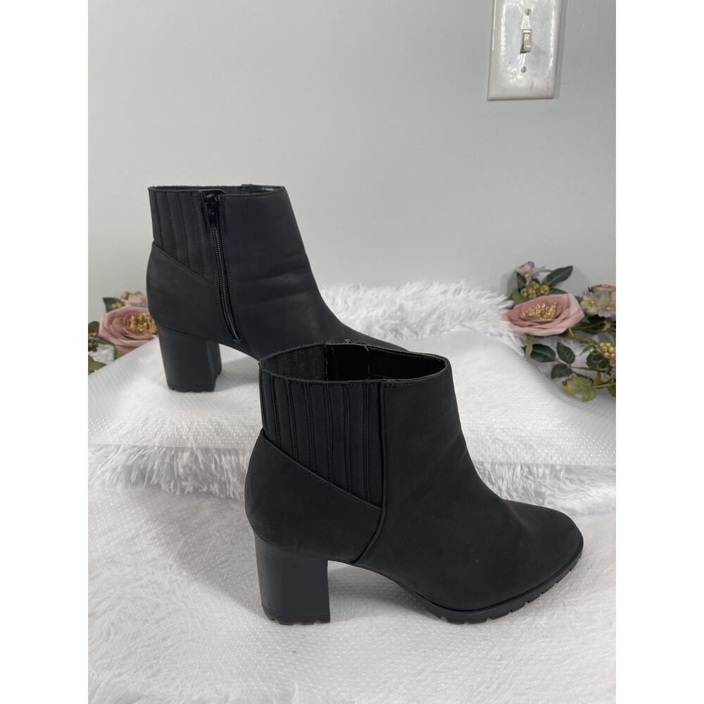 kelly and katie Chelsea Boots Womens 10W Black Leather Modern Dark Academia - Picture 5 of 10